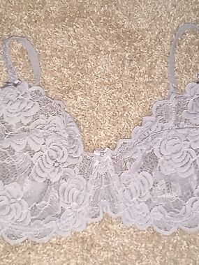 Adore Me Floral Purple Women's Bra Sz 38D